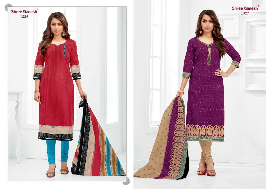 shree ganesh cotton churidar materials