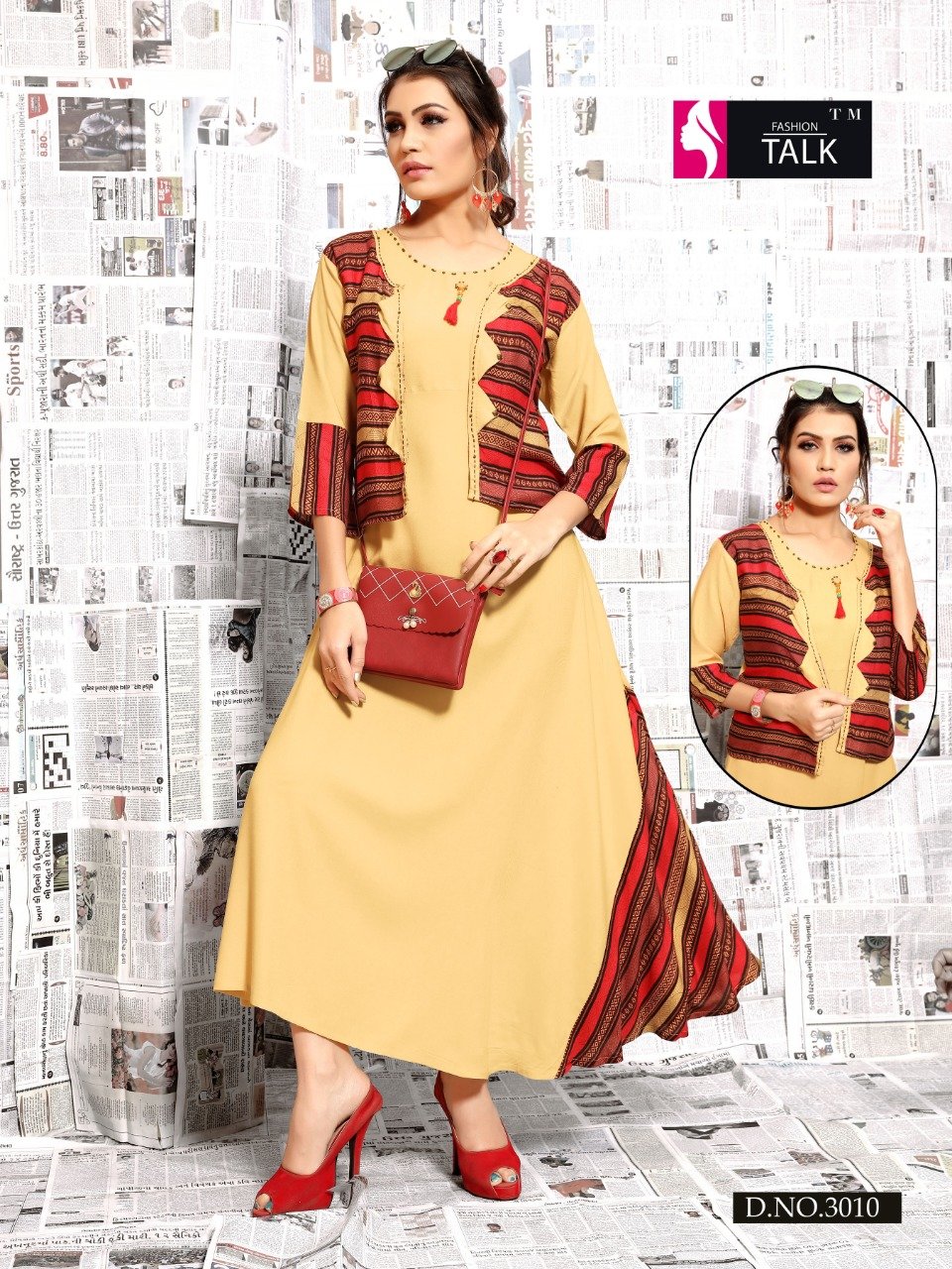 Tucute By Fashion Talk Heavy Rayon Jacket Style Western Kurti Catalogue