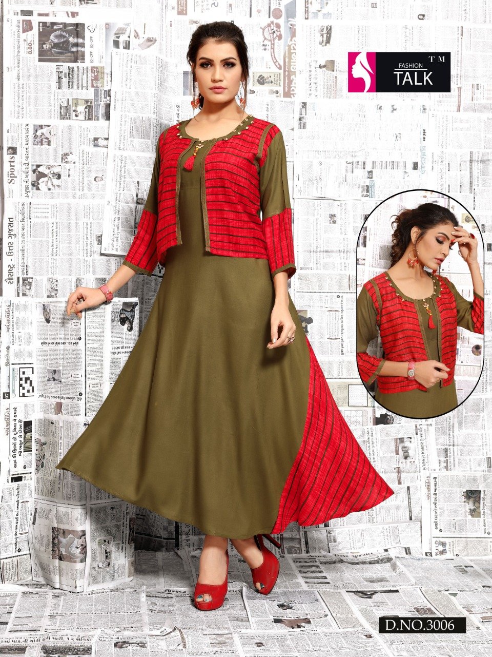 Details more than 87 long frock with koti style best - POPPY