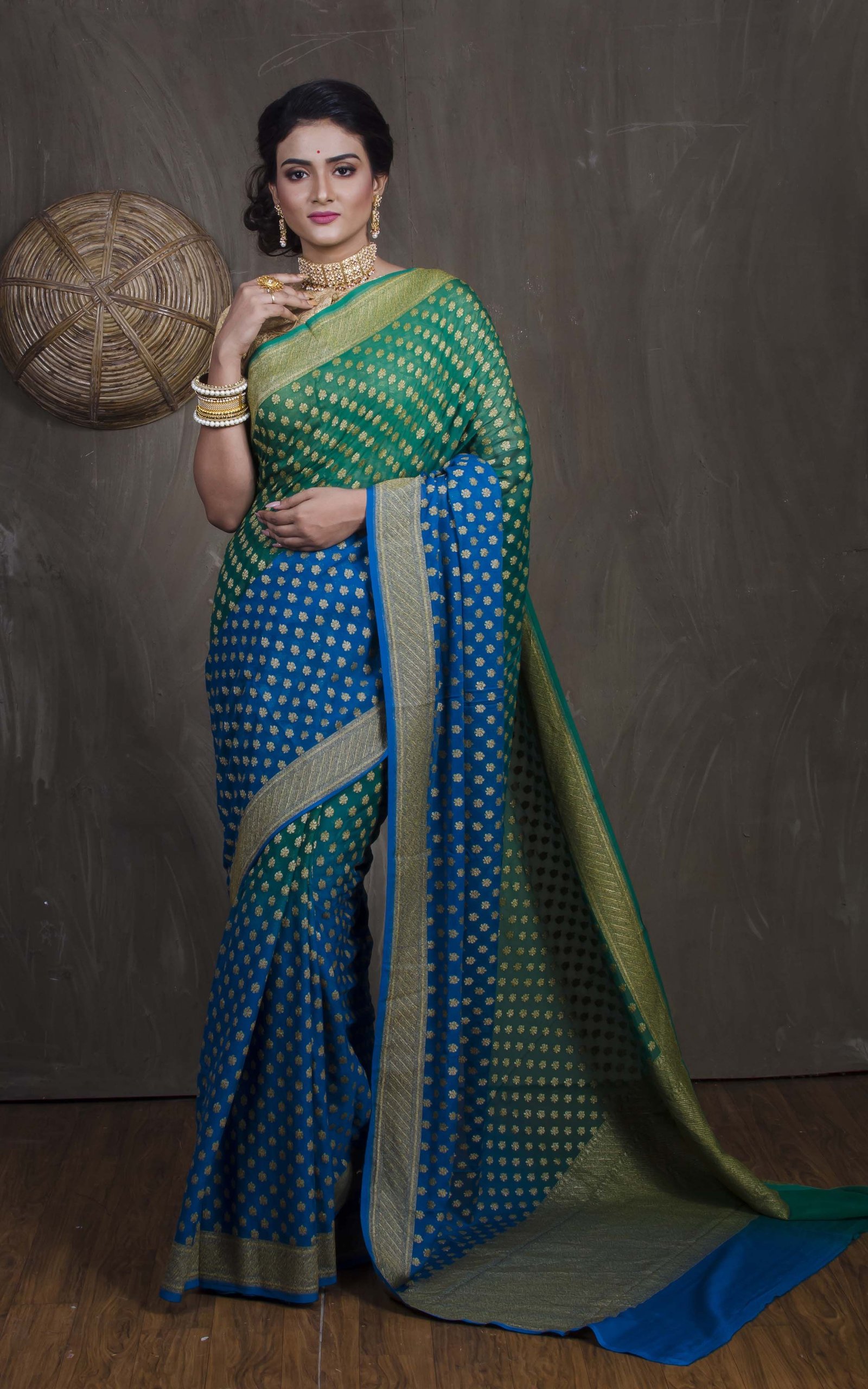 Georgette wholesale banaris Sarees