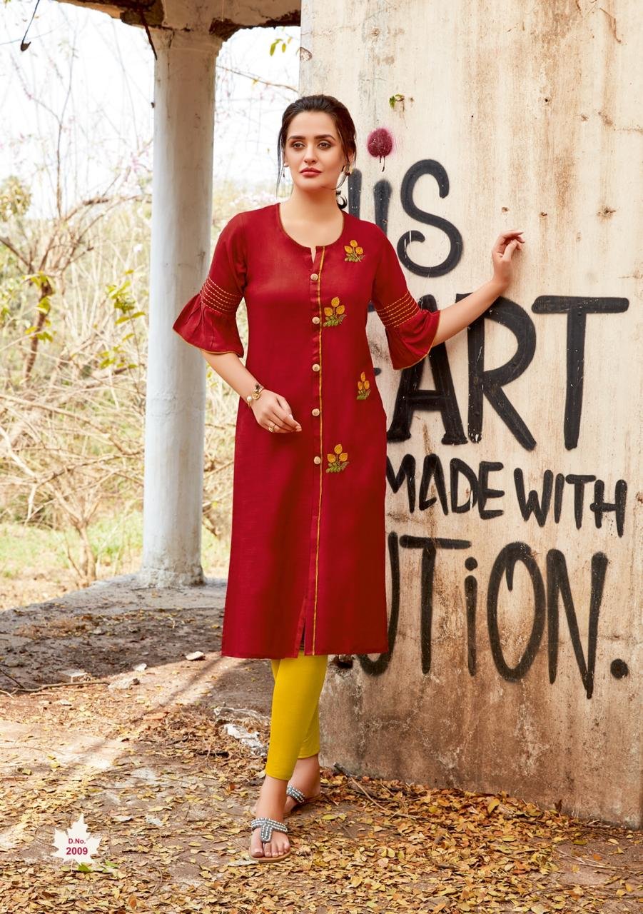 RANG TARANG Readymade Chikan Work Kurtis Combo Wholesale