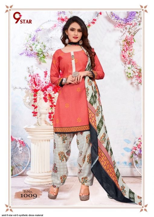 Formal Leon Crape Synthetic Printed Dress Fabric at Rs 225/piece in Surat