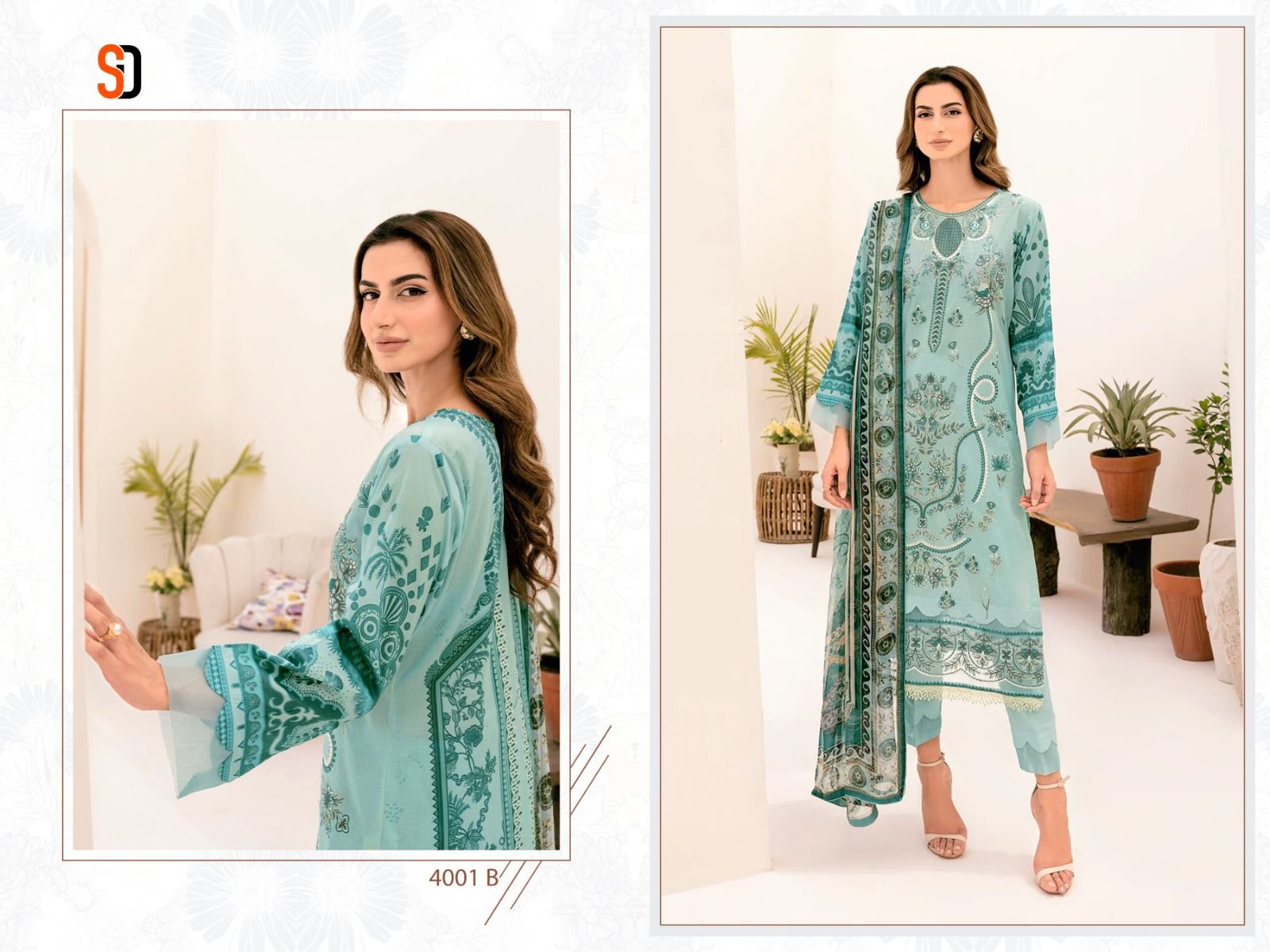Sharddha Designer Chevron Vol 4 Pure Cotton Pakistani Dress Material Collection (5)