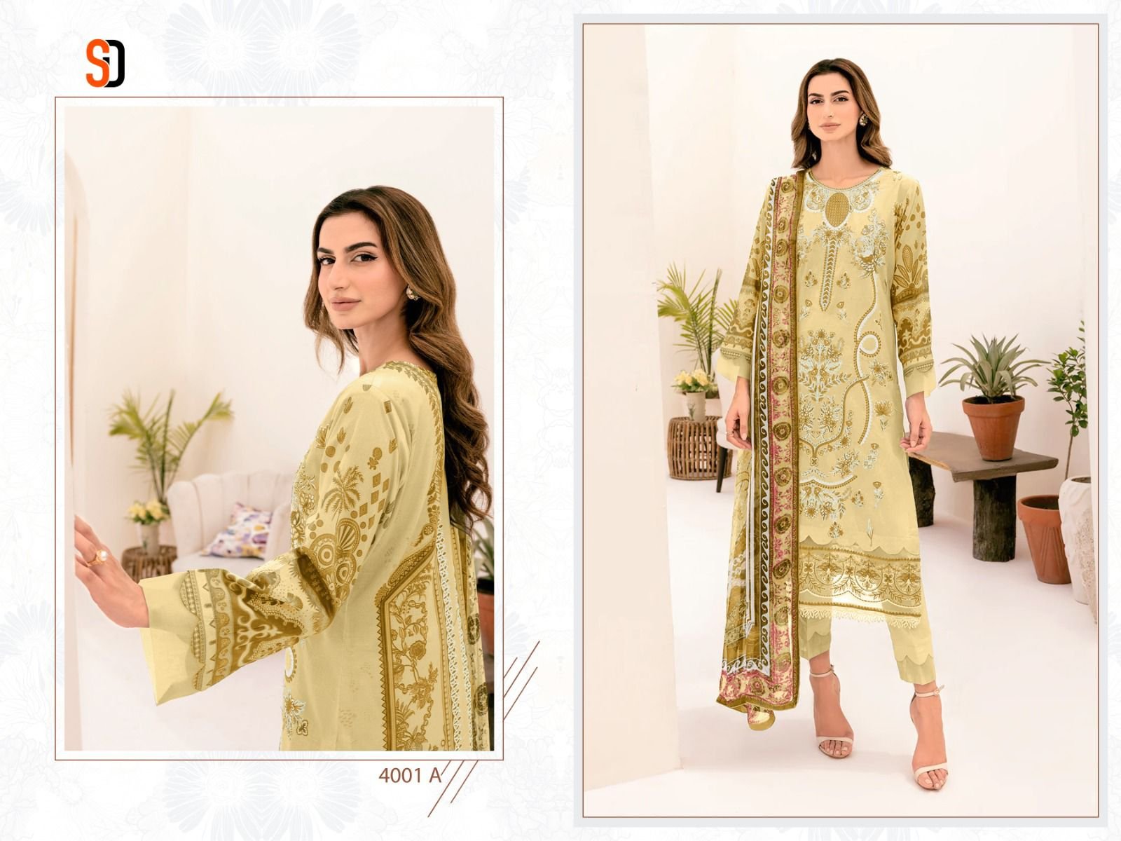 Sharddha Designer Chevron Vol 4 Pure Cotton Pakistani Dress Material Collection (6)