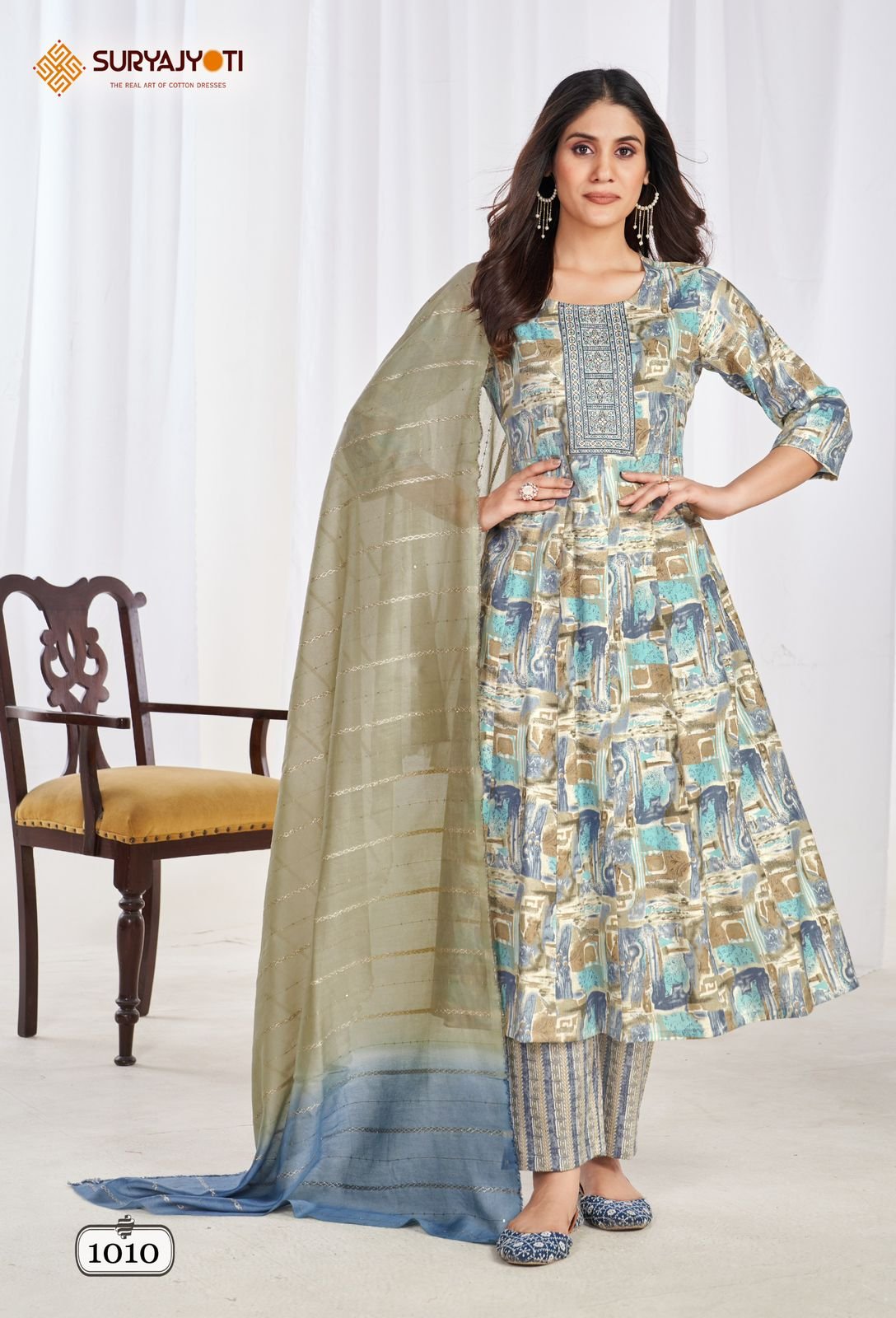 Suryajyoti Anarkali Special Vol 1 Kurti with Pant and Dupatta Collection