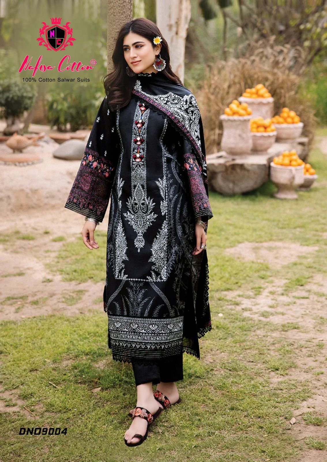 Nafisa Faiza Vol-09 Pakistani Karachi Cotton Dress Material Wholesale (8)